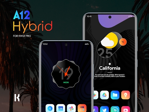 A12 Hybrid for KWGT Mod screenshot 3