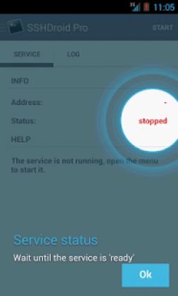 SSHDroid 2.1.2 screenshot 2