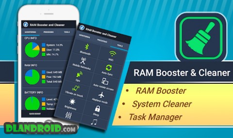 RAM Booster and Cleaner 1.1 screenshot 1