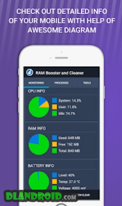 RAM Booster and Cleaner 1.1 screenshot 2