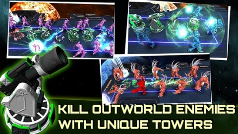 Alien Demons TD: 3D Sci fi Tower Defense Game screenshot 2