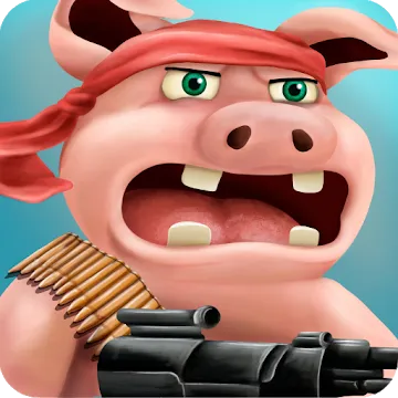 Angry Pigs In War Strategy offline Games screenshot 1