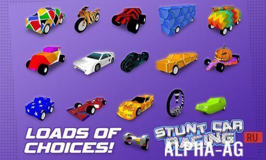 Взломанный Stunt Car Racing screenshot 4