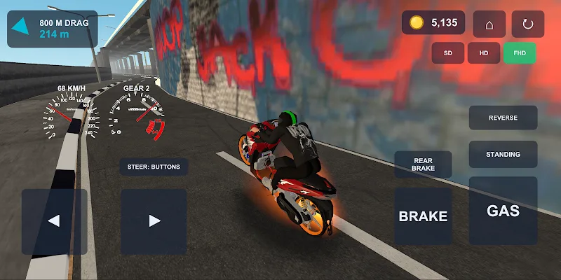 Drag Bike 201m Sunmori screenshot 6