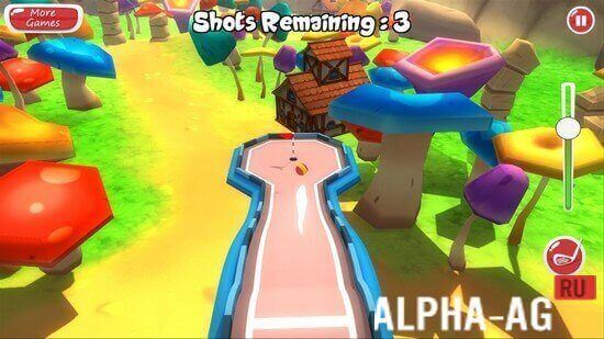 Взломанный 3D Mini Golf Adventure screenshot 2