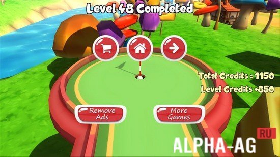 Взломанный 3D Mini Golf Adventure screenshot 5