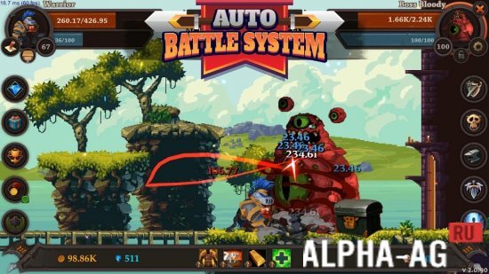 Взломанный Clicker Warriors screenshot 2