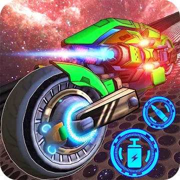 Space Bike Galaxy Race screenshot 1