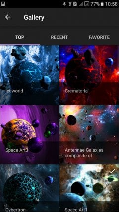 Астероиды 3D живые обои screenshot 2