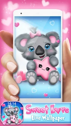 Sweet Love Live Wallpaper screenshot 2
