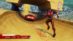 Super Speed Hero Mega Ramp Racing Stunts screenshot 4