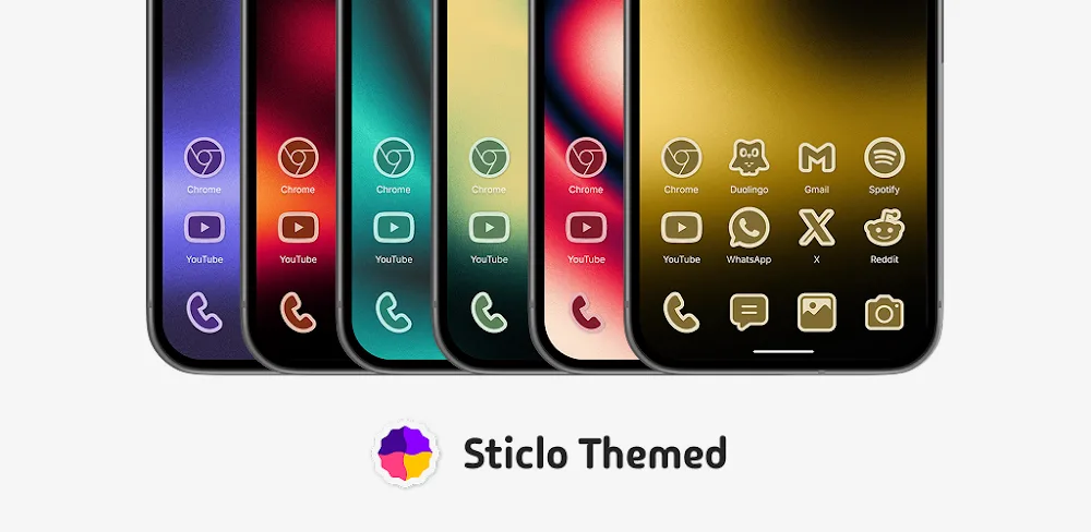 Sticlo Themed - Dynamic Icons
