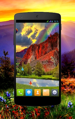 Red Mountain Pro Live Wallpaper screenshot 2