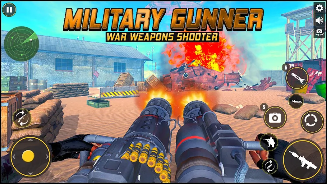 Military Gunner Guns War