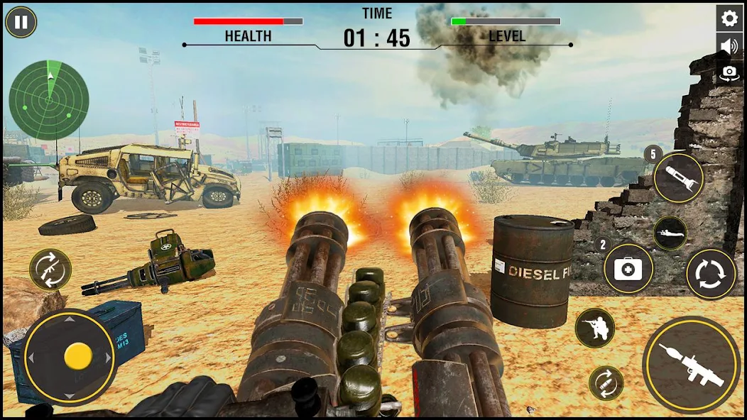 Military Gunner Guns War screenshot 2