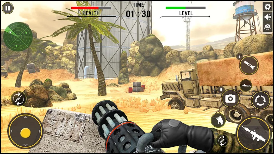 Military Gunner Guns War screenshot 4