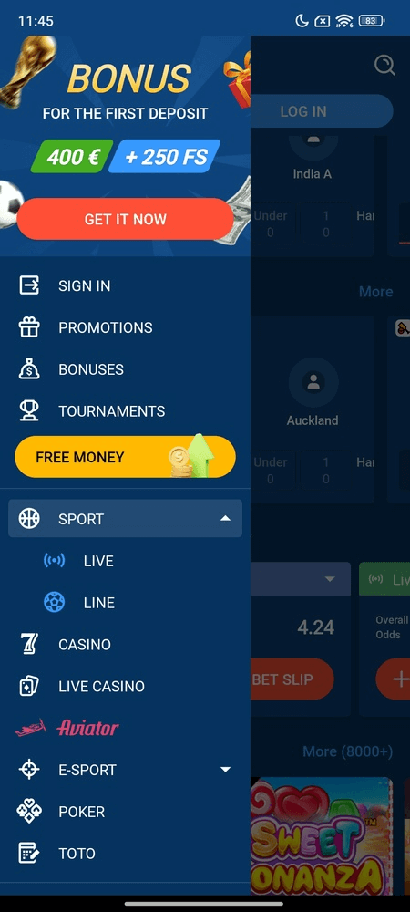 Mostbet app screenshot 2