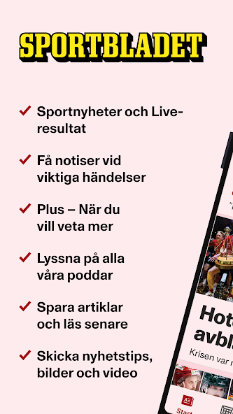 Sportbladet screenshot 1