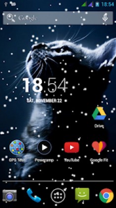 Lovely Snowfall Live Wallpaper screenshot 1