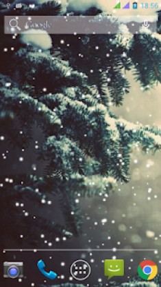 Lovely Snowfall Live Wallpaper screenshot 2