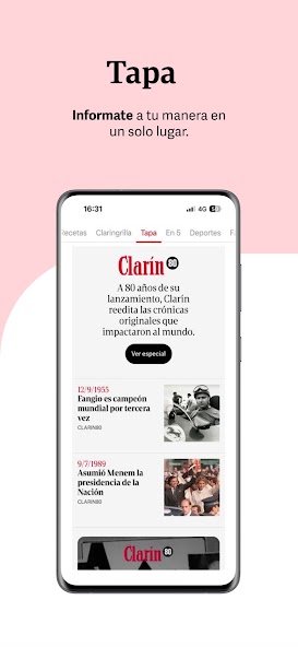Clarín screenshot 1