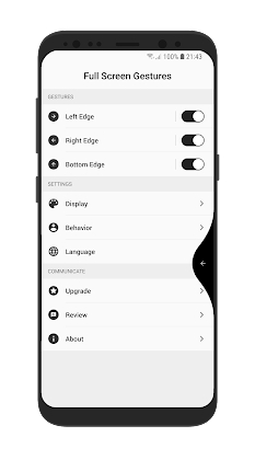 Full Screen Gestures 1.2.9 screenshot 2