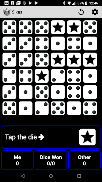 Sixes screenshot 1