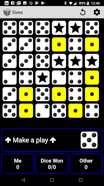 Sixes screenshot 2