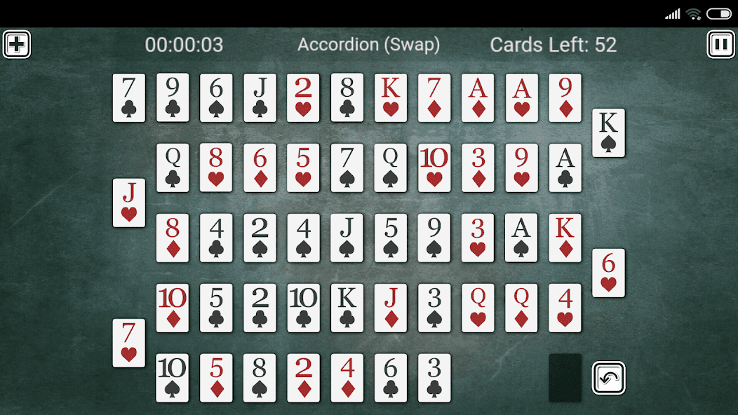 Accordion Solitaire screenshot 1