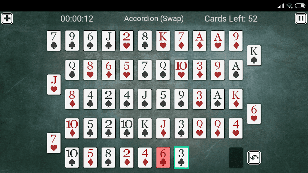 Accordion Solitaire screenshot 2
