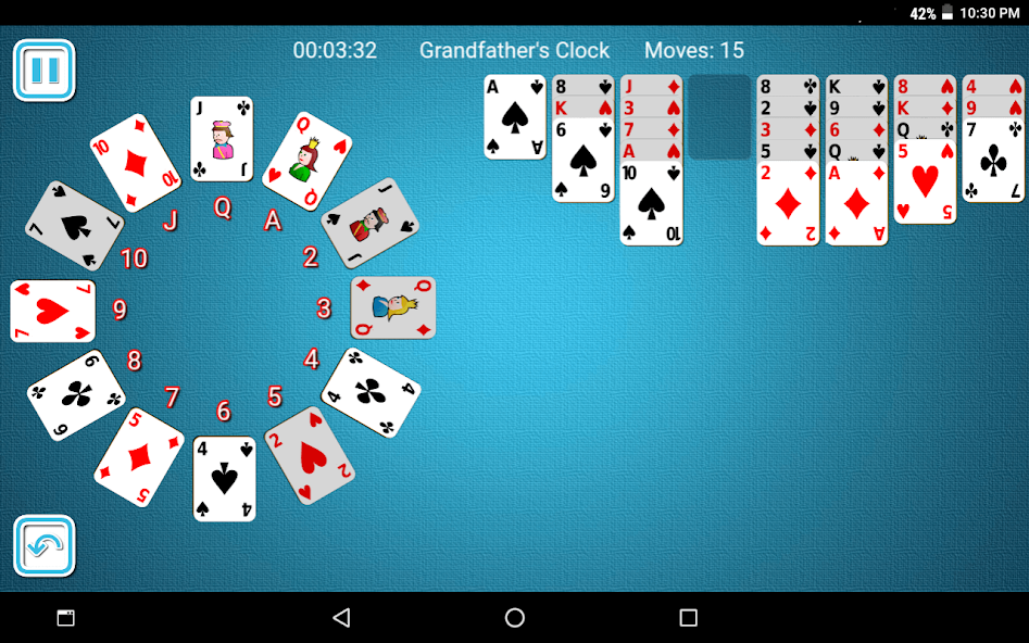 Grandfather's Clock Solitaire screenshot 5