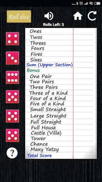 Maxi Yatzy screenshot 2