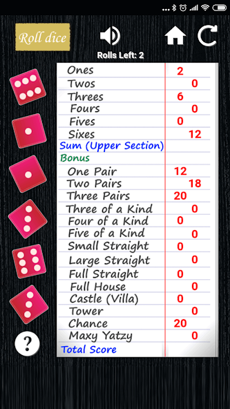 Maxi Yatzy screenshot 3
