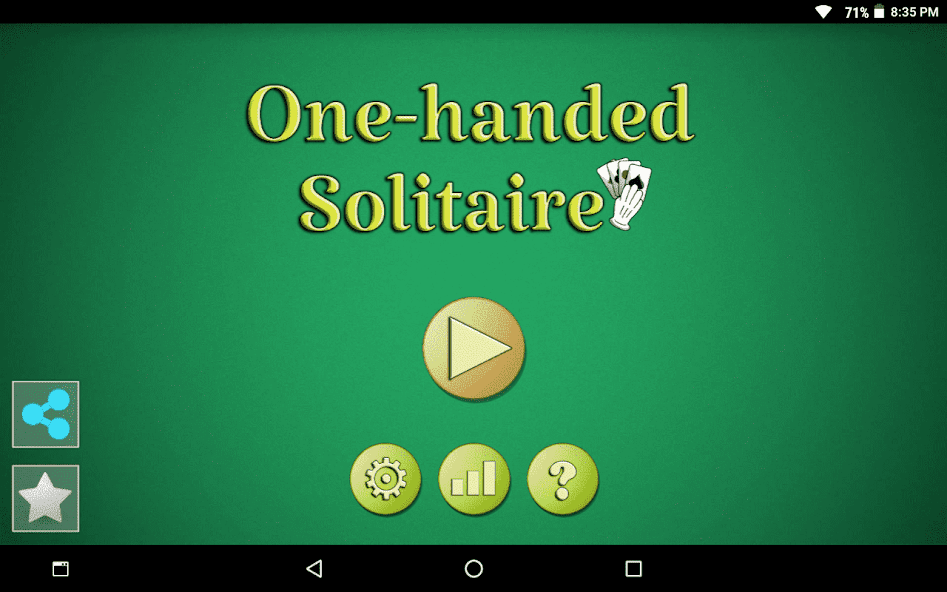 One-handed Solitaire screenshot 5