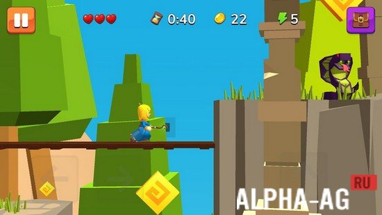 Взломанная Девочка и Дракон: платформер screenshot 2