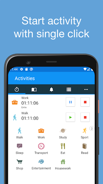 aTimeLogger screenshot 1