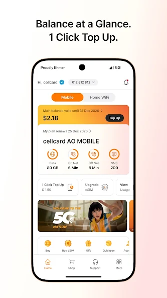 Cellcard screenshot 1