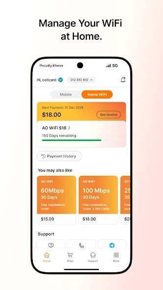 Cellcard screenshot 4