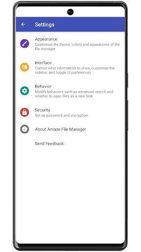 Amaze File Manager interface display 6