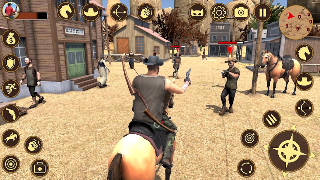 Wild West Cowboy Horse Game screenshot 1