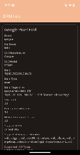 DRM Info screenshot 1