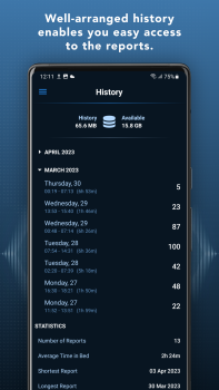 Sleep Recorder full version hack for Android screenshot 4