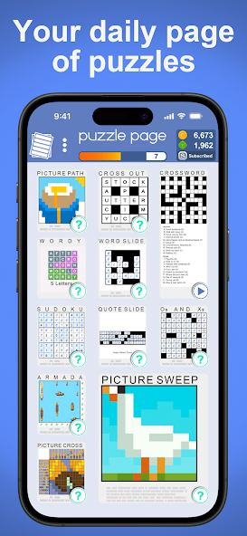 Puzzle Page screenshot 1