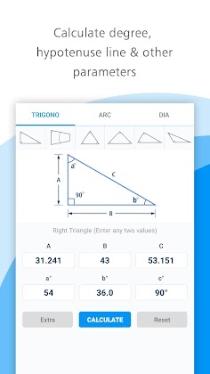 Triangle Calculator & Taper Degree Calculator Mod screenshot 1
