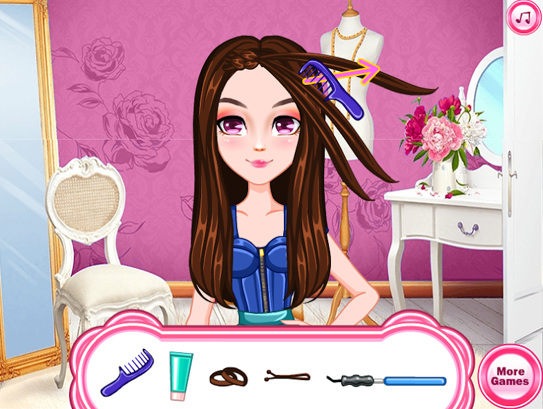 Braid Hair Salon - Girls Games screenshot 4