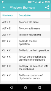 Keyboard Shortcuts screenshot 4