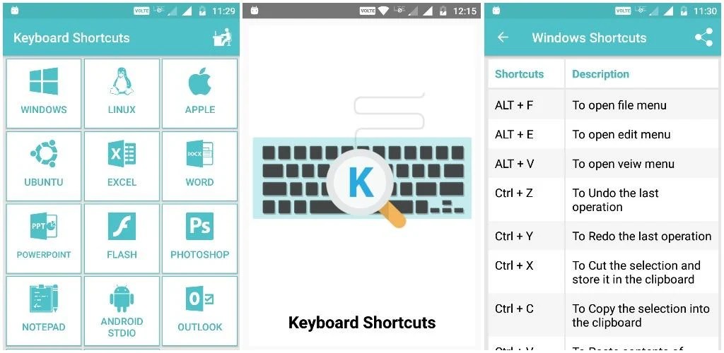 Keyboard Shortcuts screenshot 6