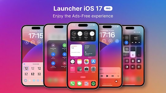 Launcher iOS 17 Pro MOD APK for Android screenshot 1