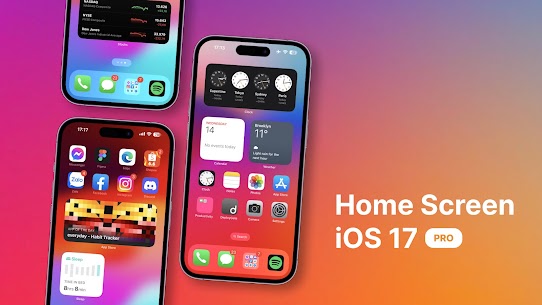 Launcher iOS 17 Pro MOD APK for Android screenshot 2