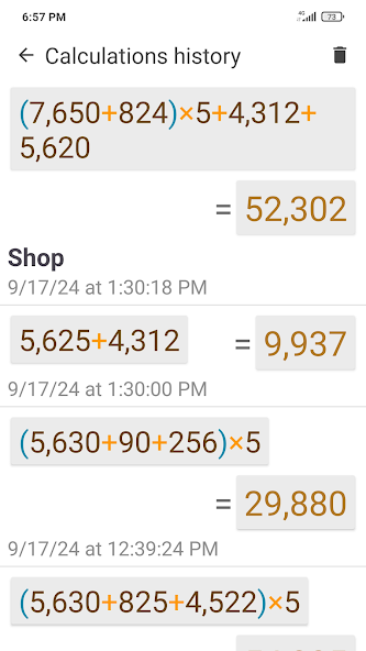 Calculator screenshot 3